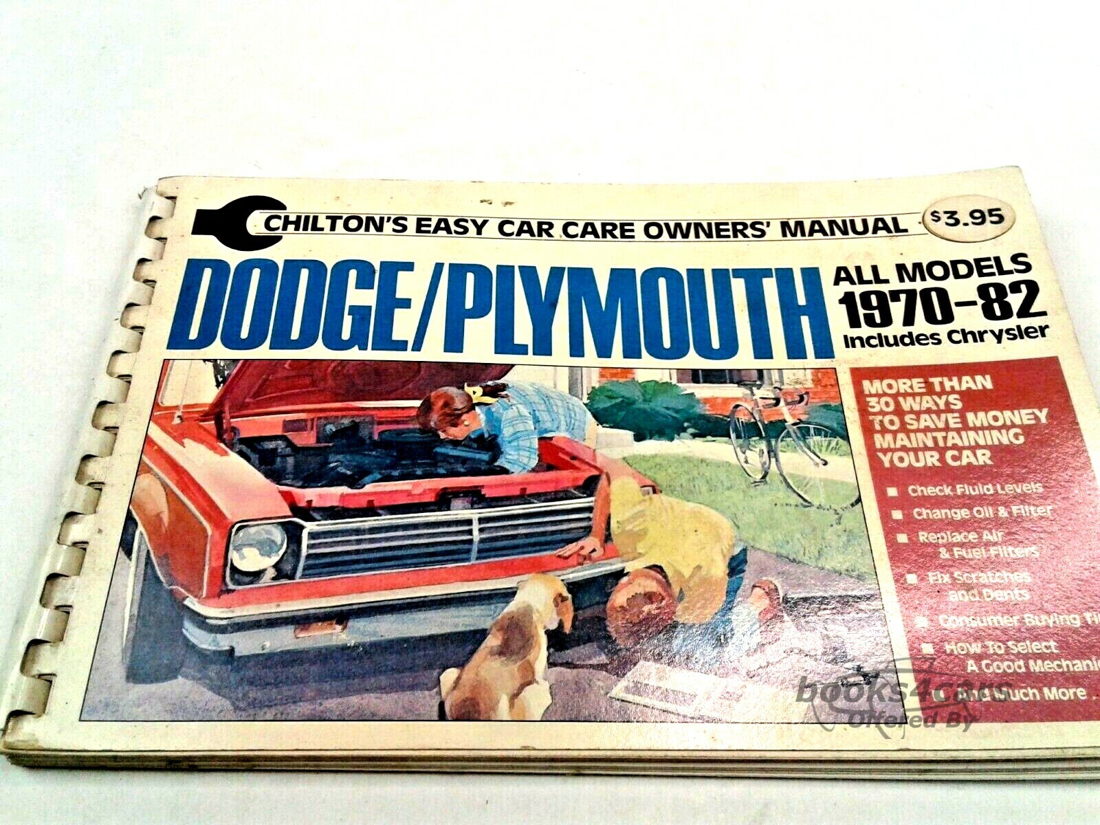 view cover of 1970-1982 Chrysler Dodge Plymouth Easy Car Care Manual, by Chilton's