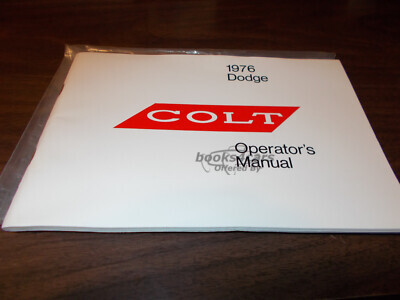 view cover of 1976 Colt Owners manual by Dodge