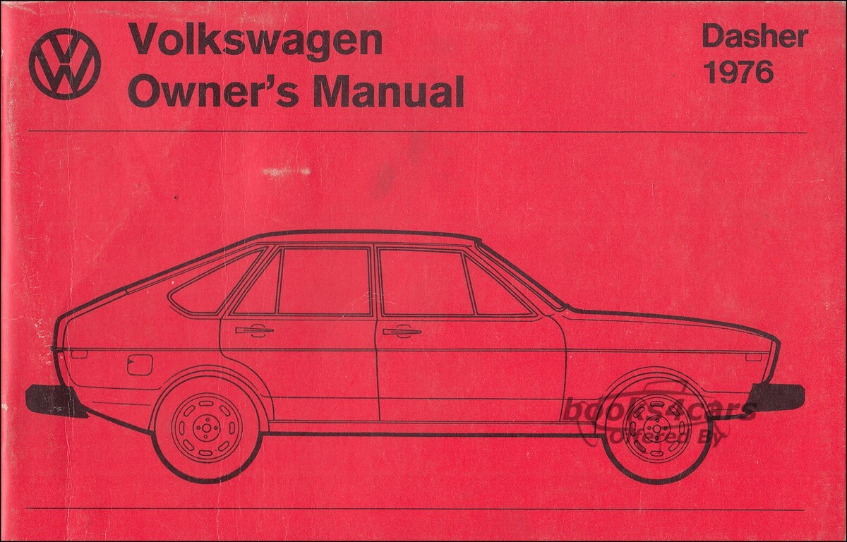 view cover of 1976 Volkswagen Dasher Owners Manual
