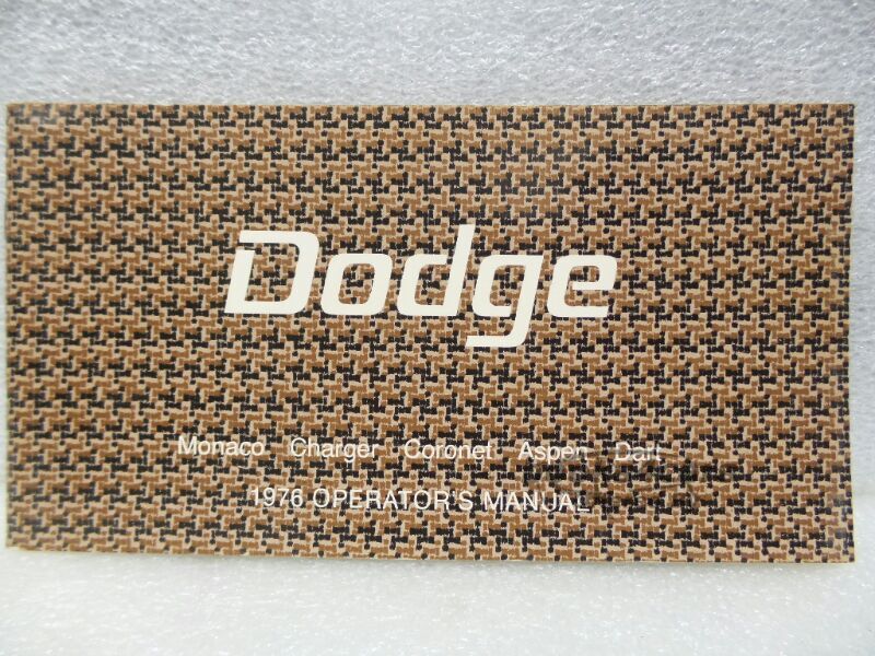 view cover of 1976 Monaco Charger Coronet Aspen and Dart Owners Manual by Dodge