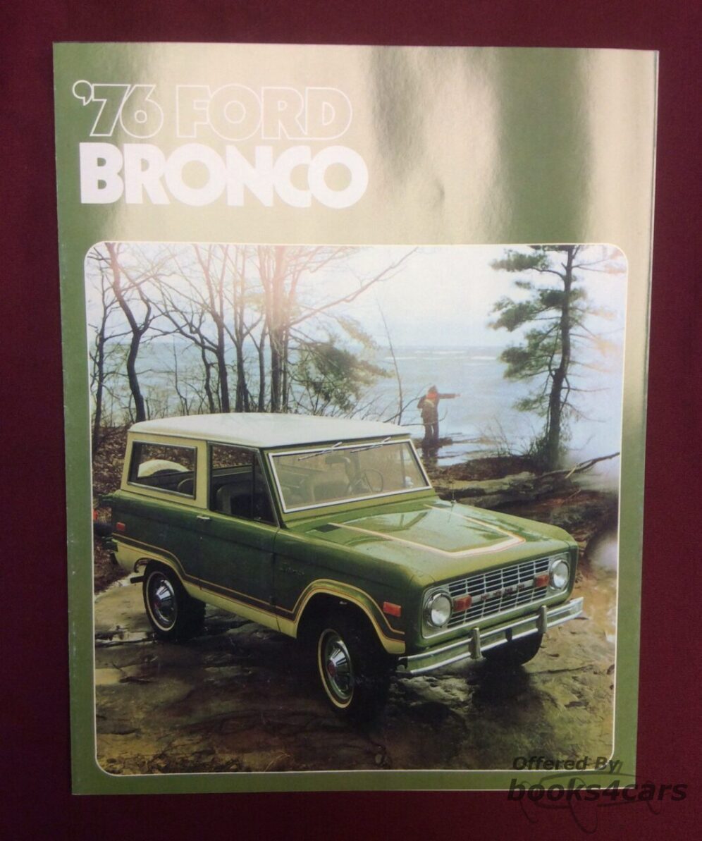 view cover of 1976 Bronco Sales Brochure by Ford