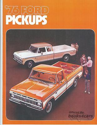 view cover of 1976 Ford Trucks Sales Brochure