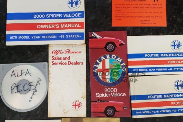 view cover of 1976 Alfa Romeo Routine Maintenance Program Booklet for all models incl Spider by Alfa Romeo