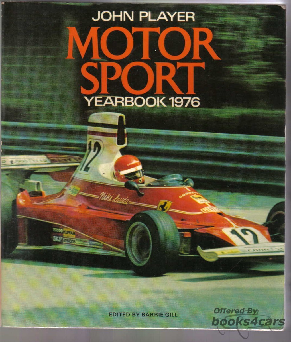 view cover of Motor Sport Yearbook 1976 by John Player 330 pages