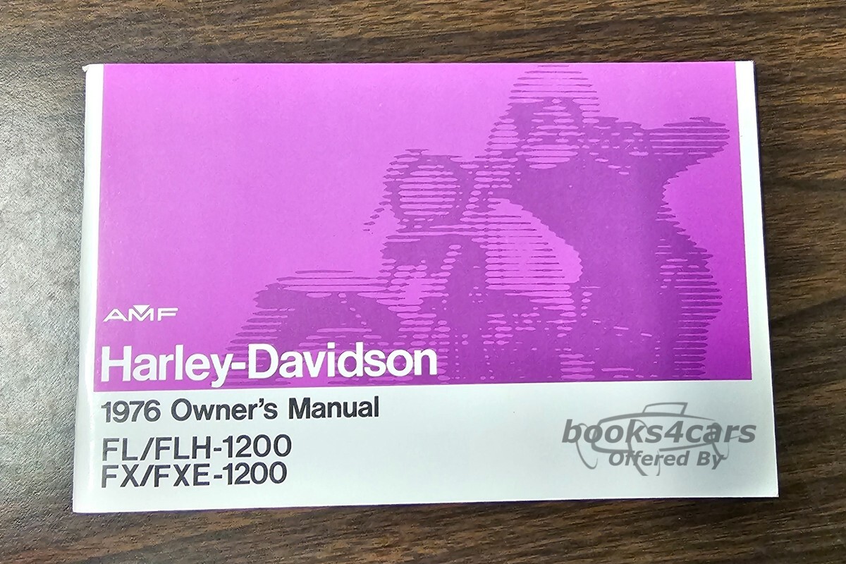 view cover of 1976 Shovelhead Owners Manual by Harley Davidson FLH FL 1200 FL-1200 FLH-1200 FX FXE 1200 FX-1200 FXE-1200