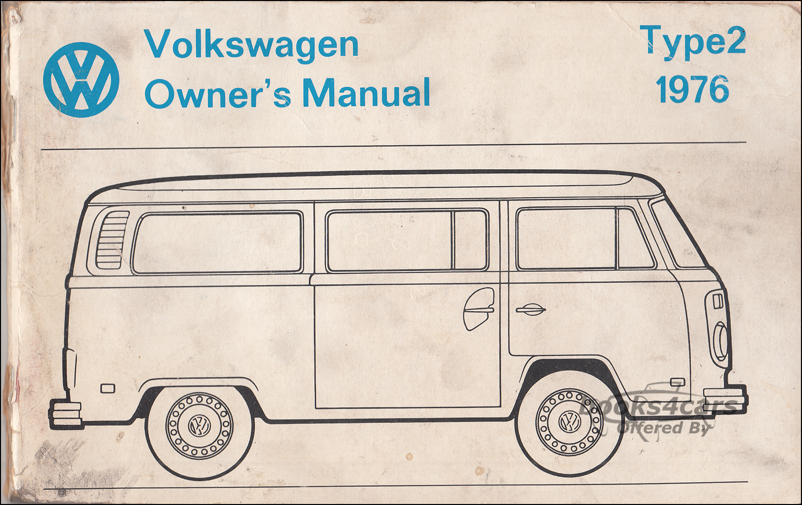 view cover of 1976 Bus Van Owners Manual by Volkswagen