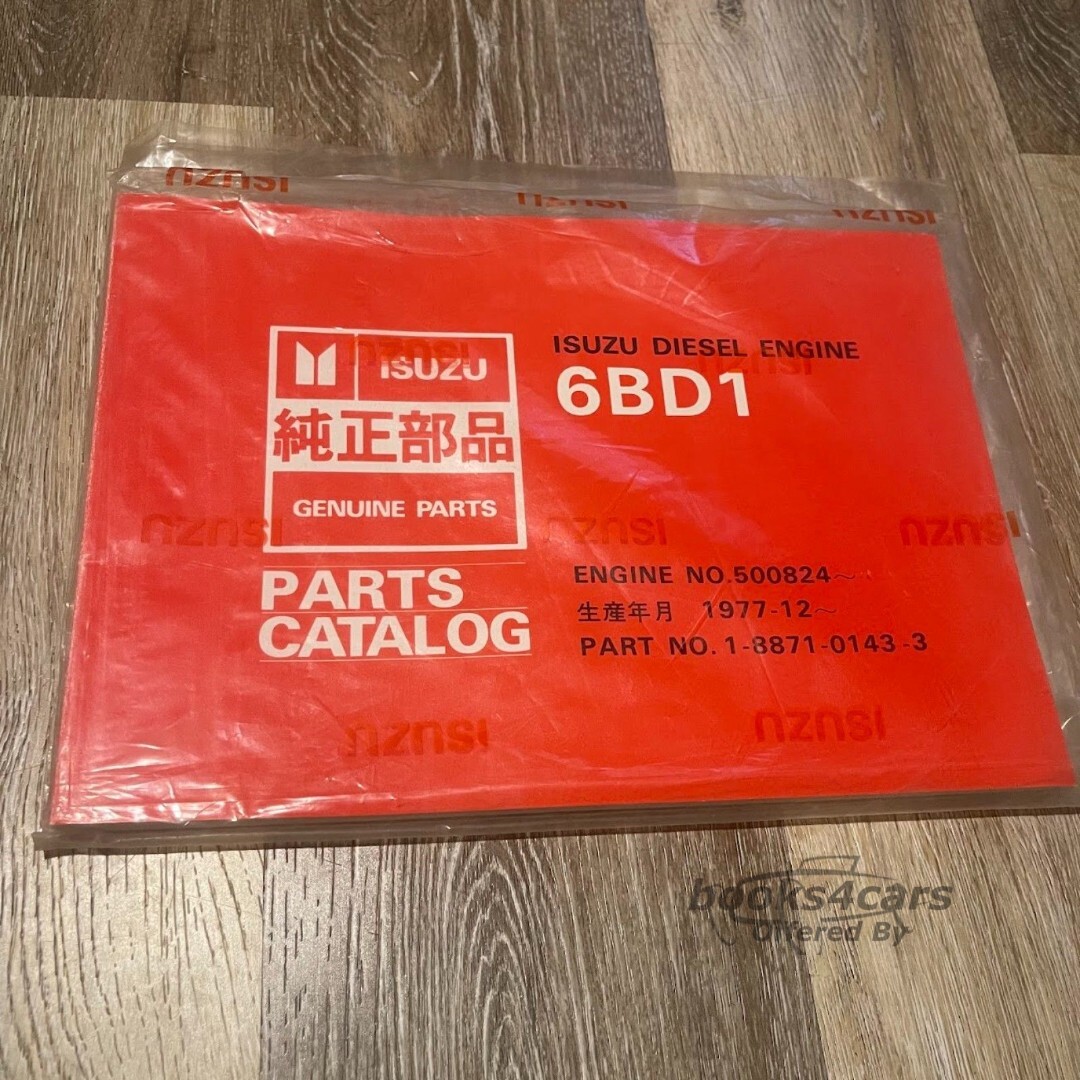 view cover of 1977 6BD1 Diesel Engine Parts Manual by Isuzu