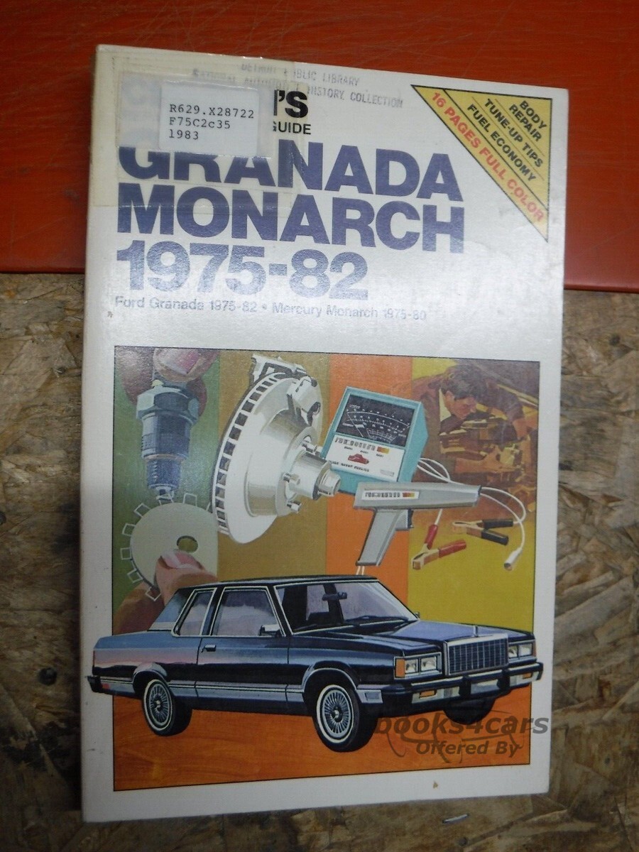 view cover of 1975-1982 Ford Granada Mercury Monarch repair Manual by Chilton