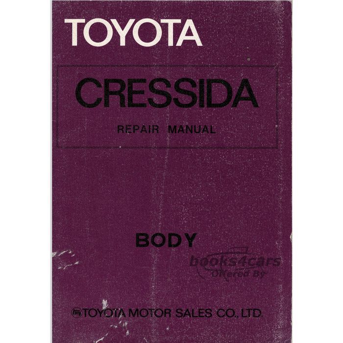view cover of 1977 Cressida Body Repair Manual by Toyota