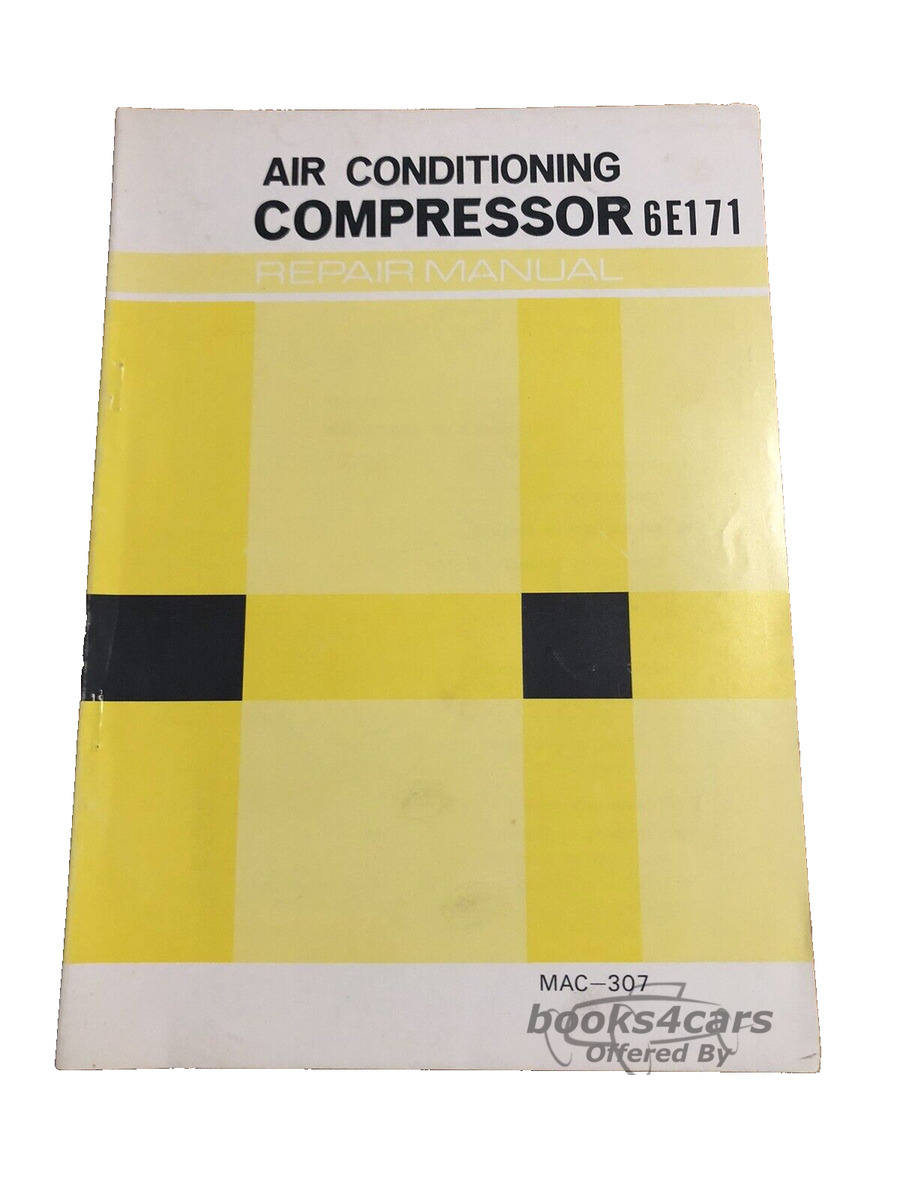view cover of 1977 6E171 Air Cond. Compressor Repair Manual by Toyota (& NippanDenso)