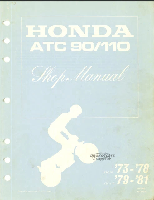 view cover of ATC90 Shop Service Repair Manual by Honda ATC 90