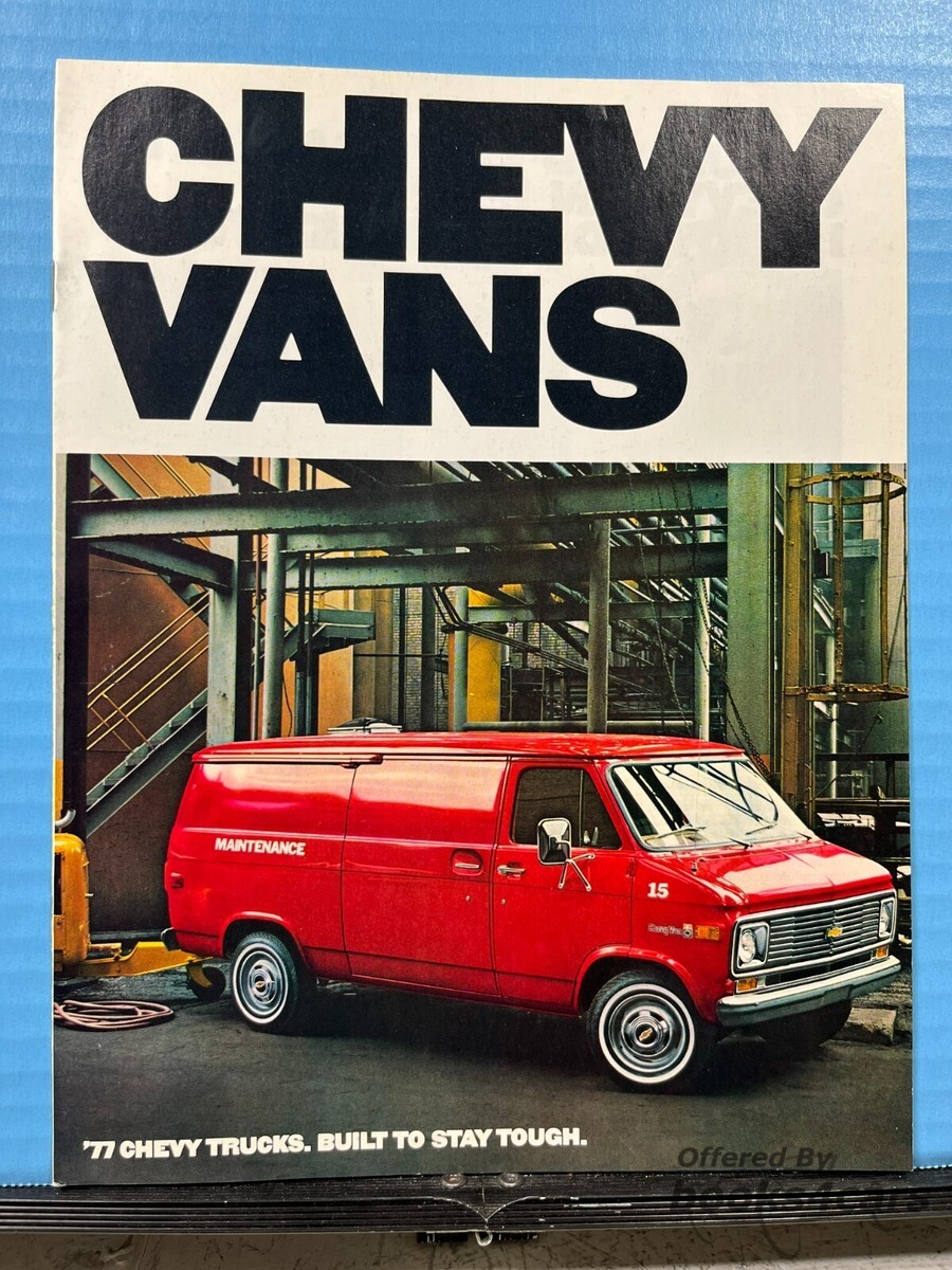 view cover of 1977 Chevy Van Sales Brochure by Chevrolet Truck