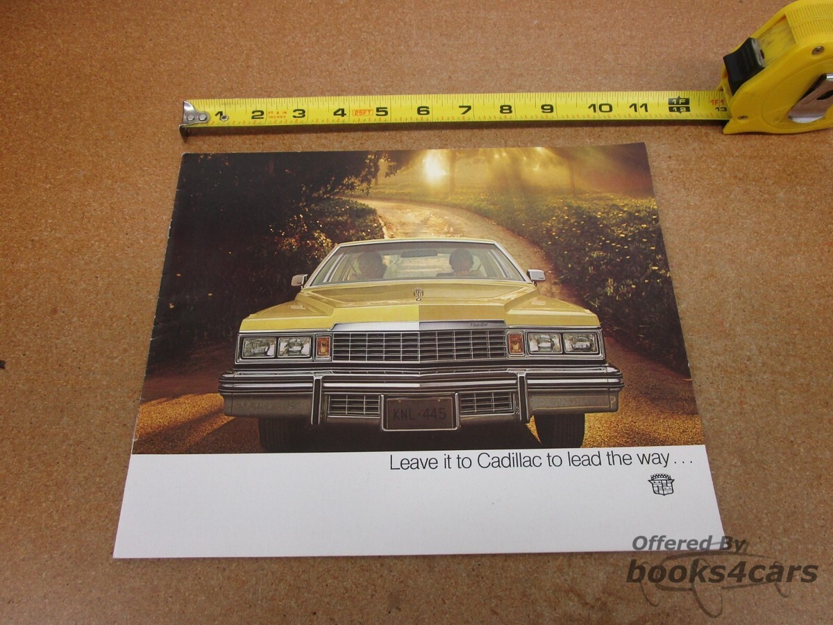 view cover of 1977 Cadillac Deville Sales Brochure. Color 8 pages