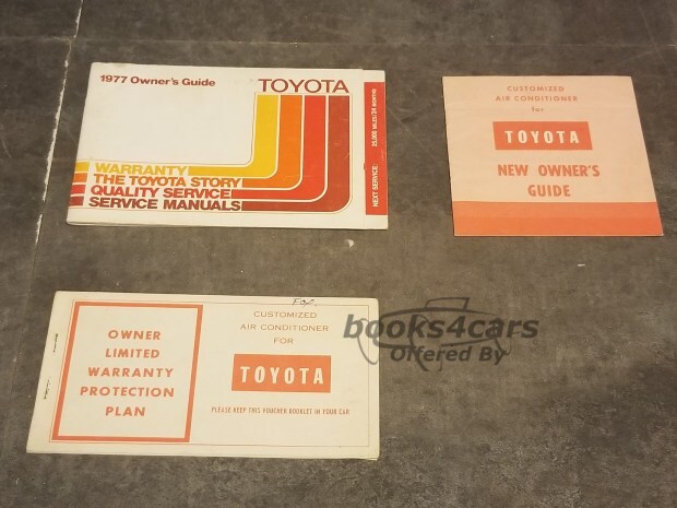 view cover of 1977 Toyota Owners Guide (warranty & service schedules)
