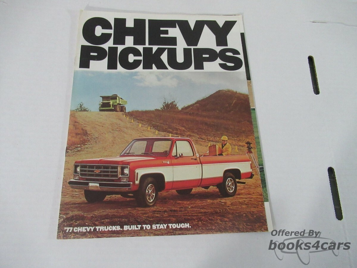 view cover of 1977 Chevrolet Pickup Sales Brochure by Chevy Truck