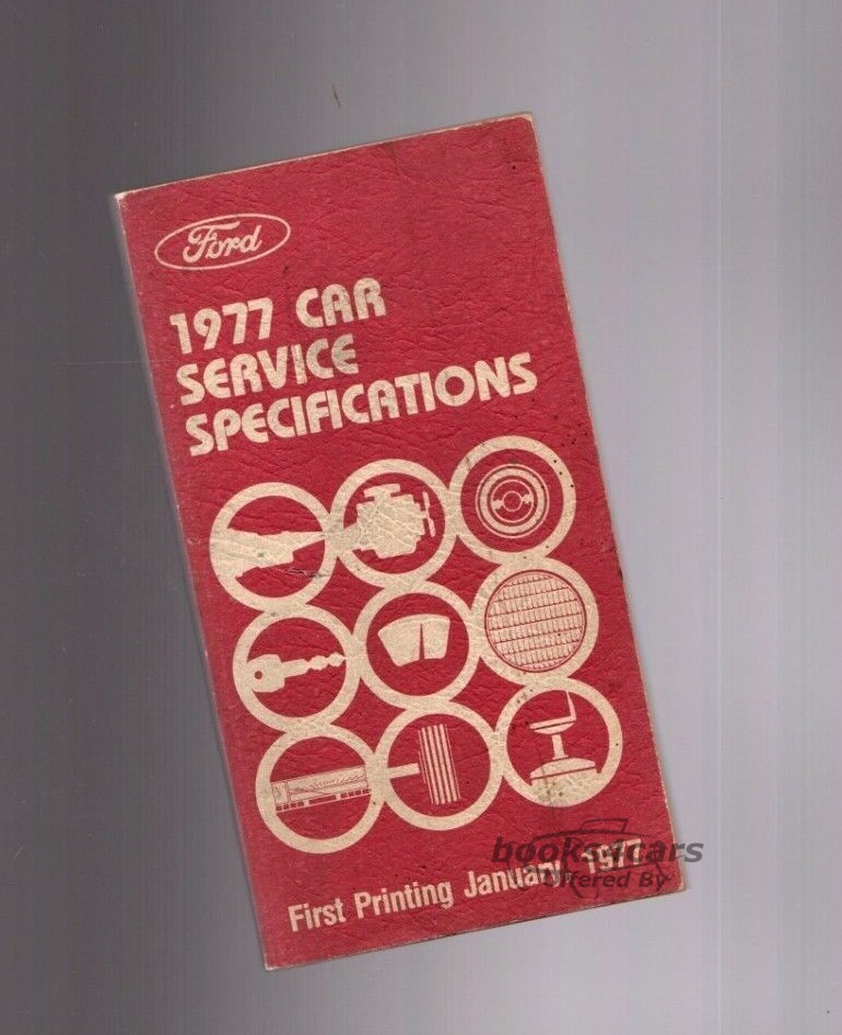 view cover of 1977 Car Service Specifications Manual by Ford