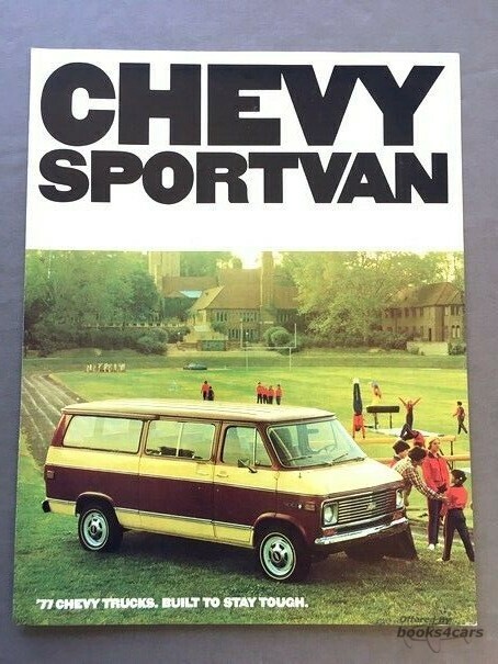 view cover of 1977 Chevrolet Sportvan Sales Brochure by Chevy Truck