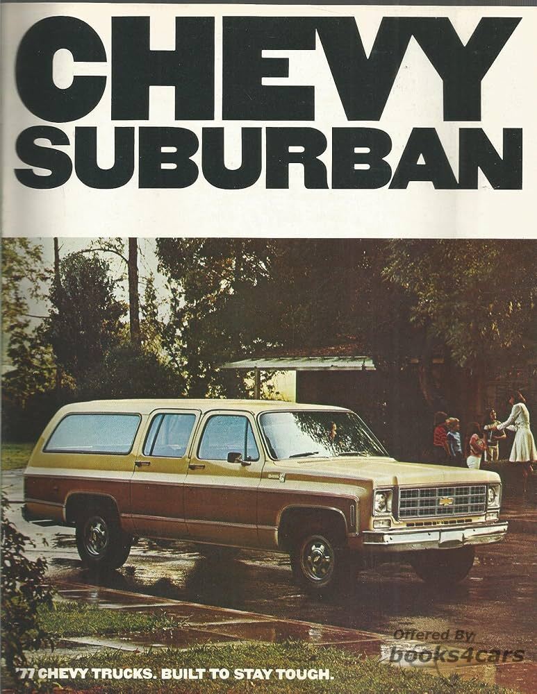 view cover of 1977 Chevrolet Suburban Sales Brochure by Chevy Truck