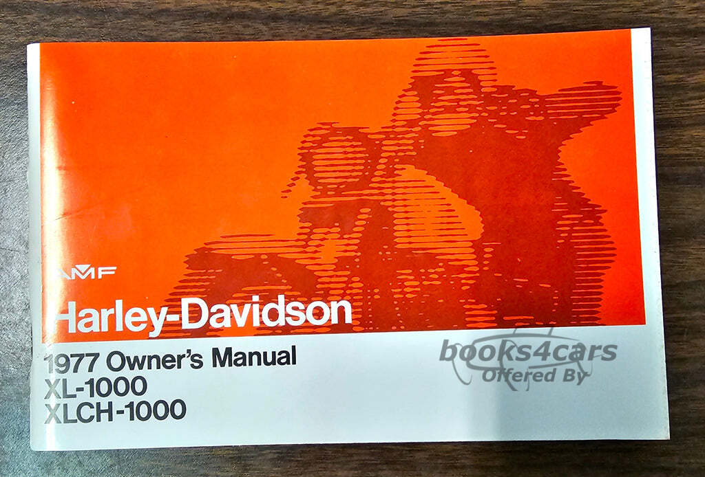 view cover of 1977 XL1000 XLCH1000 Sportster Owners Manual Harley Davidson XL XLCH