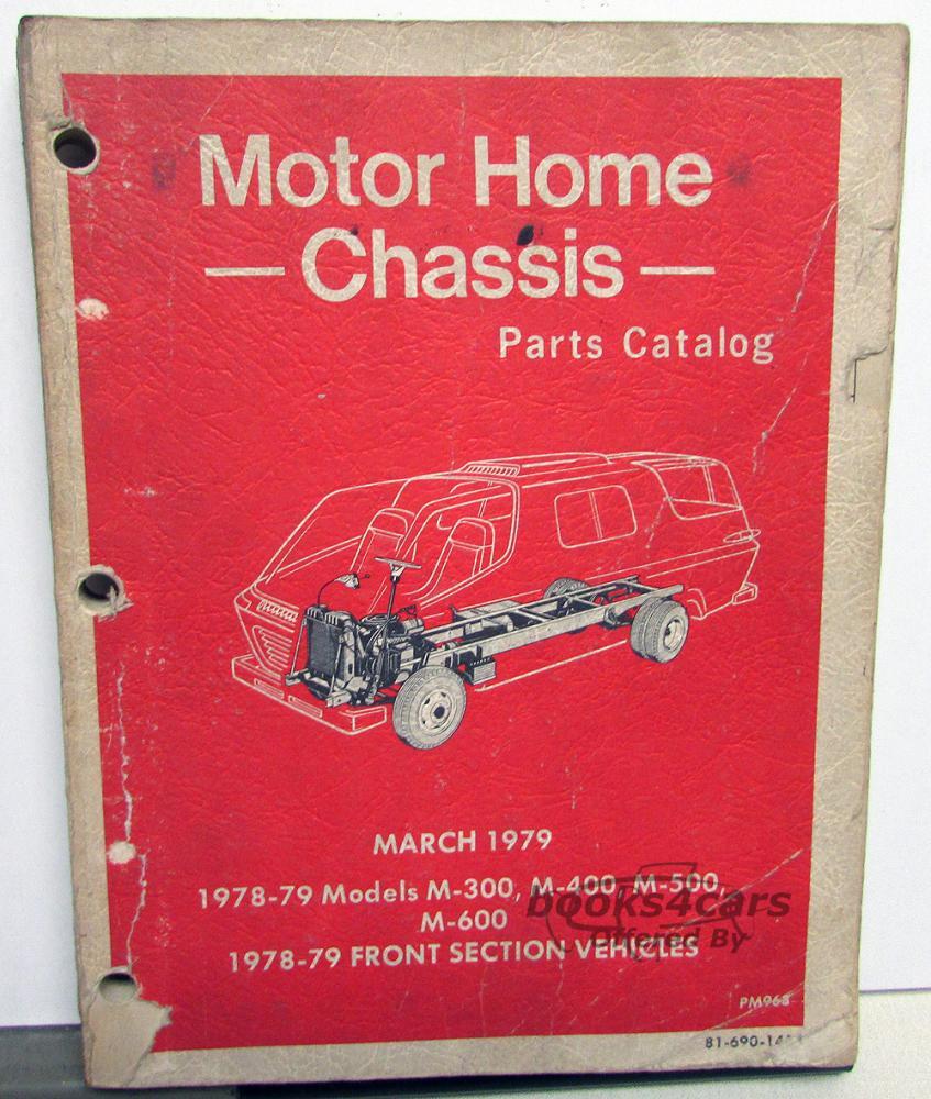 view cover of 1978-1979 Dodge Motorhome chassis parts catalog Manual by Dodge Truck.