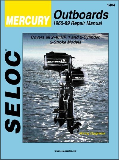 view cover of 1965-1989 Mercury Outboards 1-2 Cyl Covers all 2-40 Hp 1 and 2 cylinder 2 stroke models Maintenance shop service Repair Manual by Seloc Marine