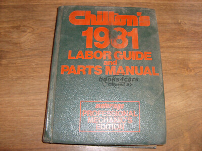 view cover of 1975-1981 Chilton's Labor Guide & Parts Manual for all Imported Cars