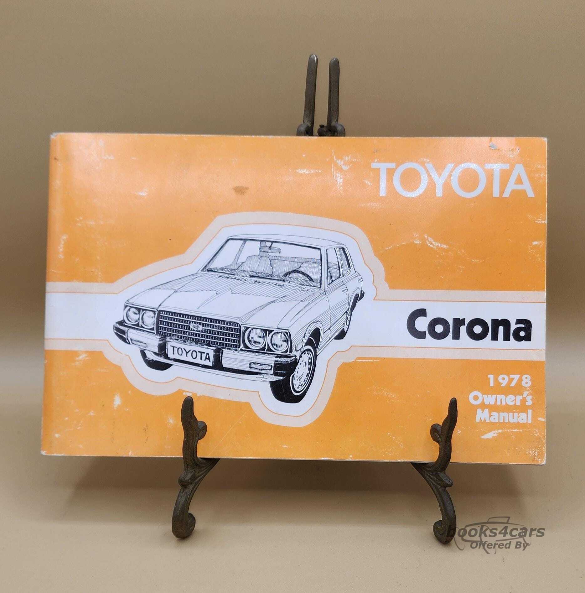 view cover of 1978 Corona Owner's Manual by Toyota