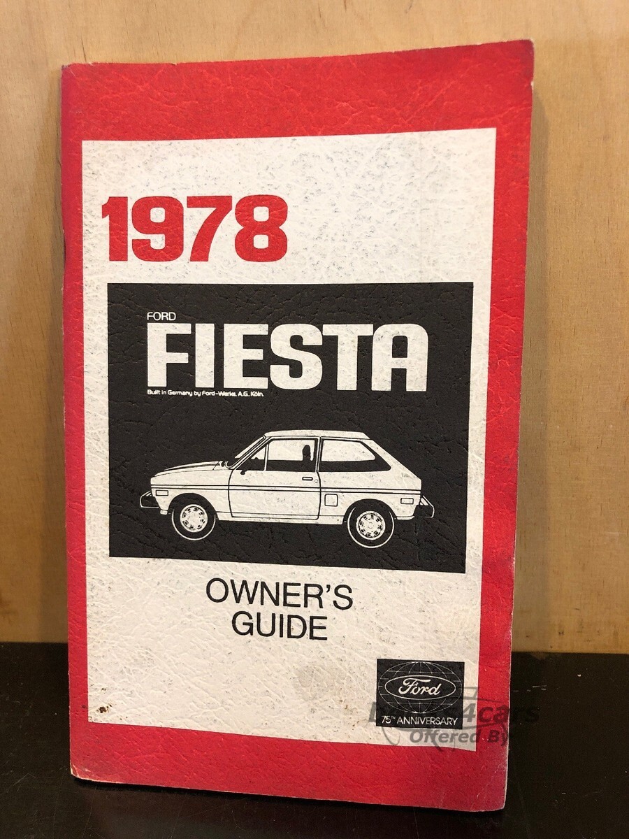 view cover of 1978 Fiesta Owners manual by Ford.