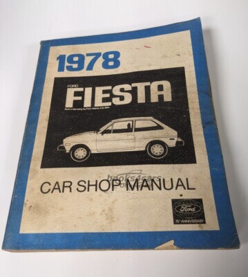 view cover of 1978 Fiesta Shop Service Repair Manual by Ford