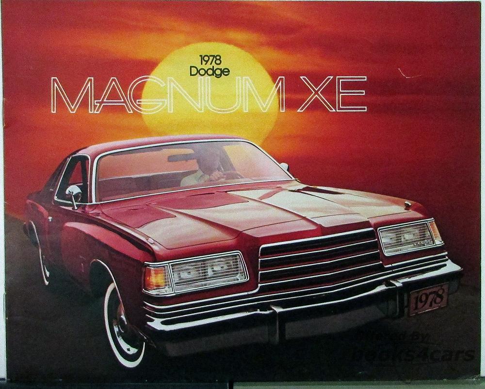 view cover of 1978 Dodge Magnum XE Sales Brochure