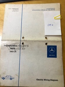 view cover of 1978 79 Mercedes 280E 280CE Wiring Diagram by Mercedes for 280 E 280 CE