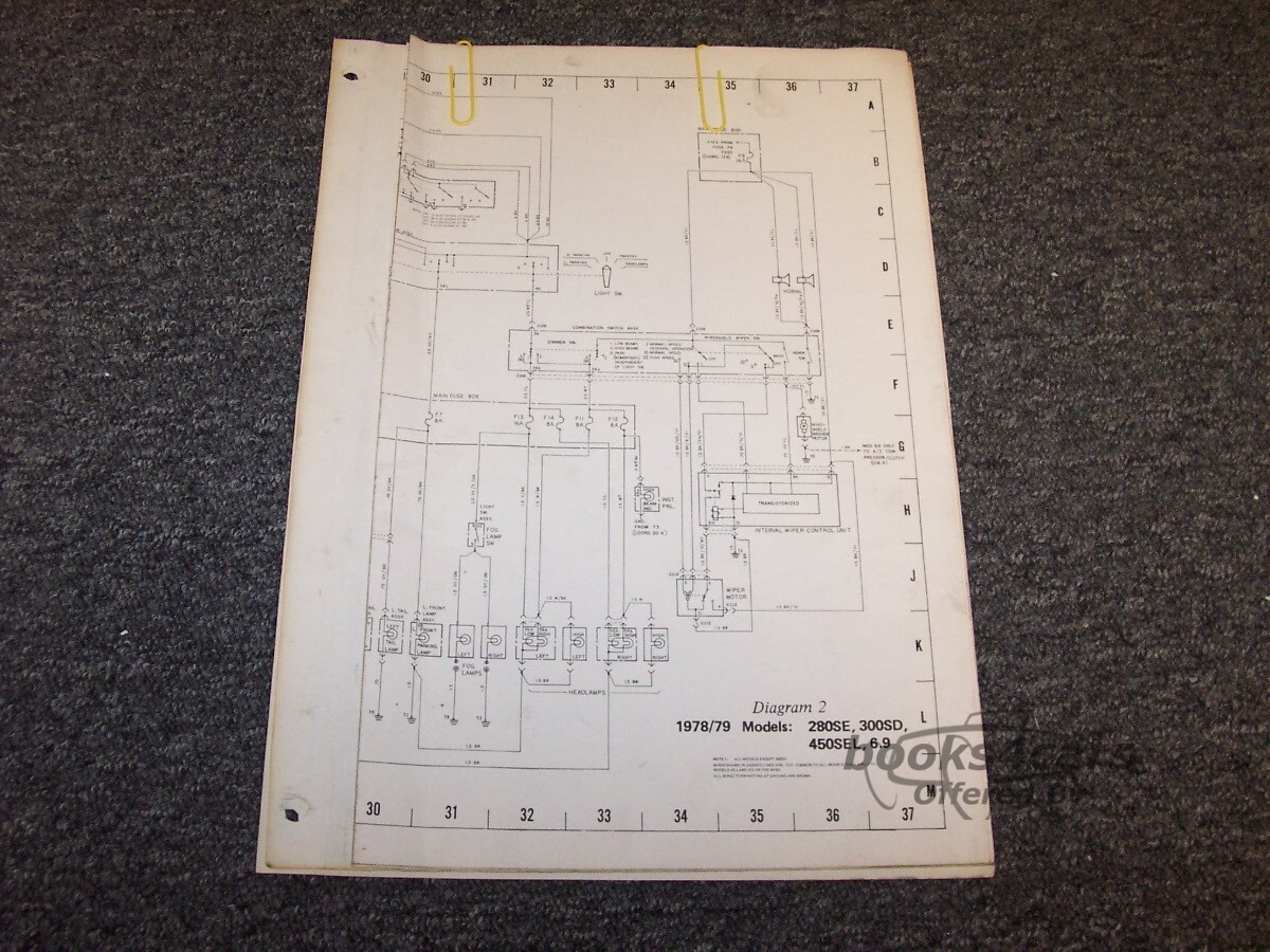 view cover of 1978-79 Mercedes 280SE Wiring Diagrams by Mercedes