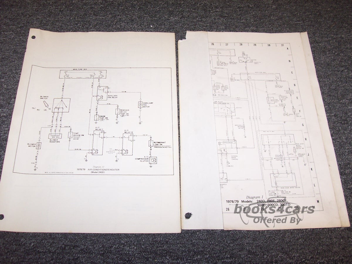 view cover of 1978-1979 Mercedes 300TD Wiring Diagrams by Mercedes for 300 TD