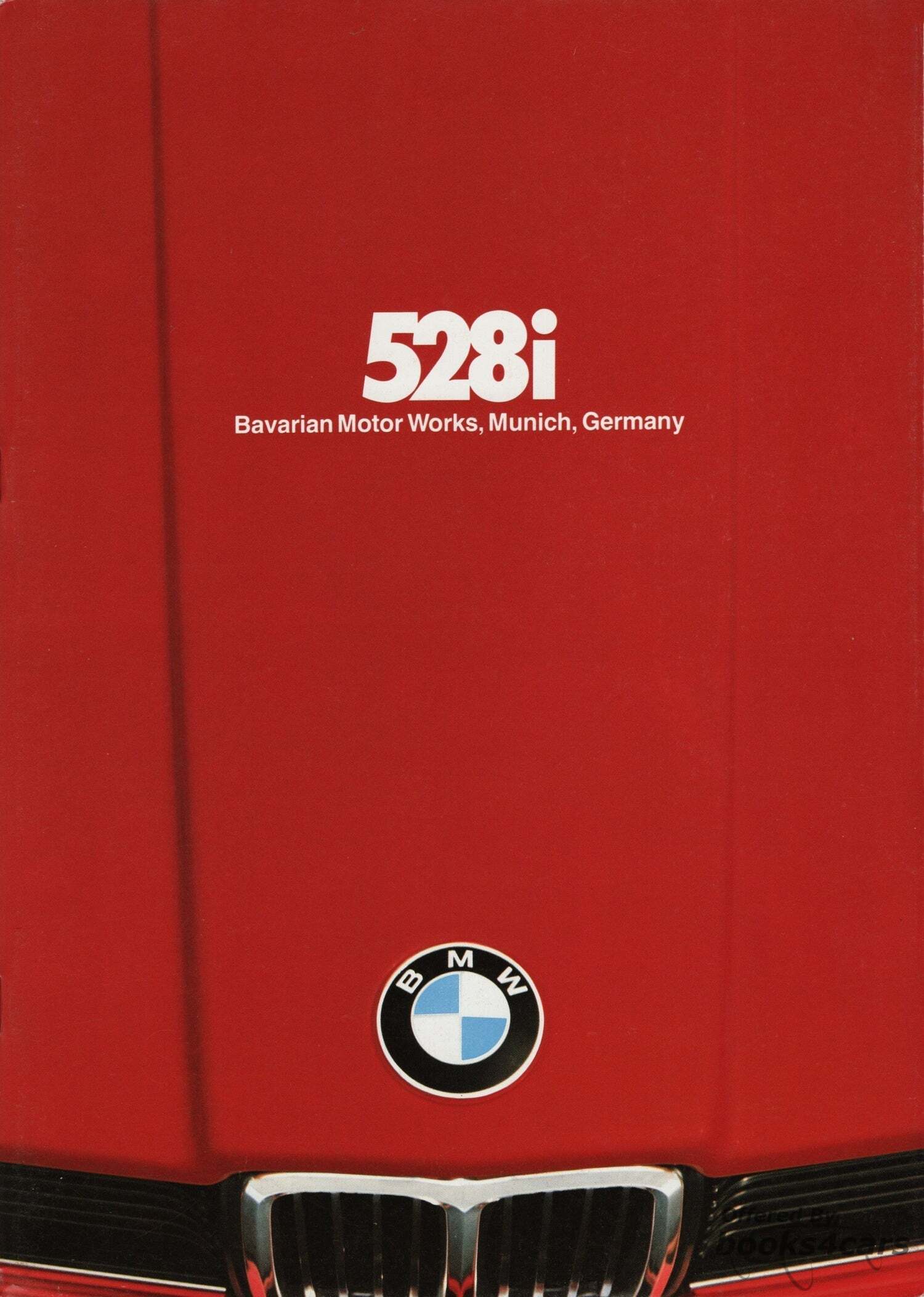 view cover of 1979 BMW 528i Sales Brochure