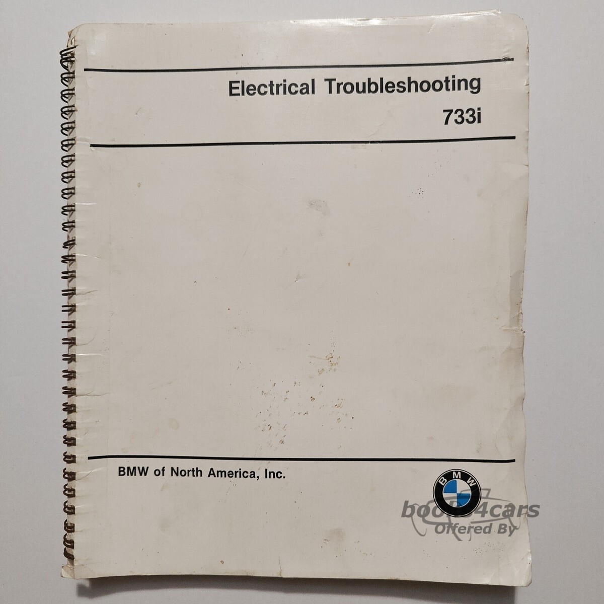 view cover of 1979 733I Electrical Troubleshooting Manual By BMW