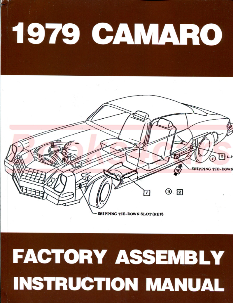 view cover of 1979 Camaro Assembly Manual by Chevrolet (also applicable to Firebird)