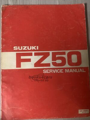view cover of 1979 FZ50 service manual by Suzuki