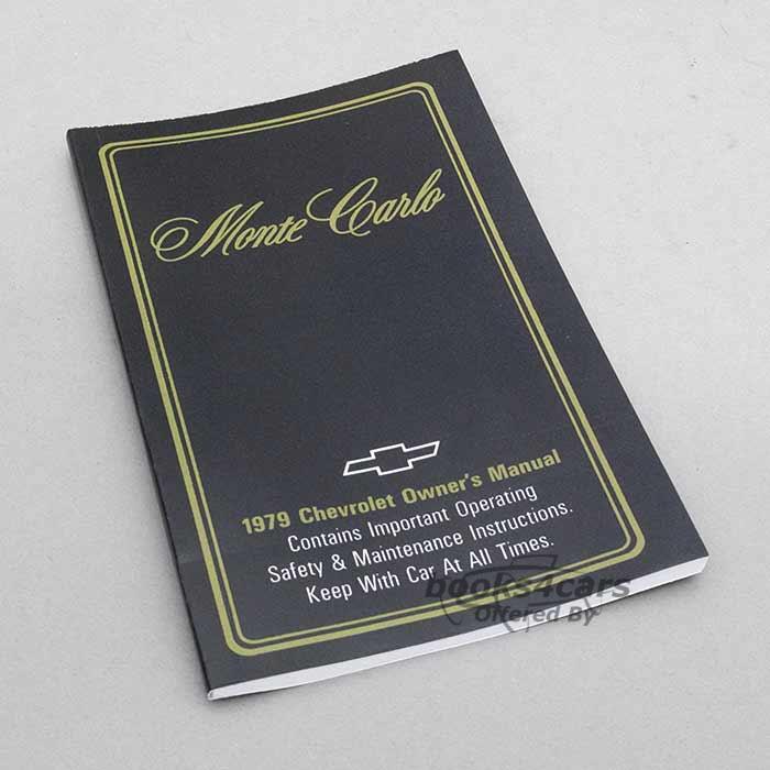 view cover of 1979 Monte Carlo Owners Manual by Chevrolet