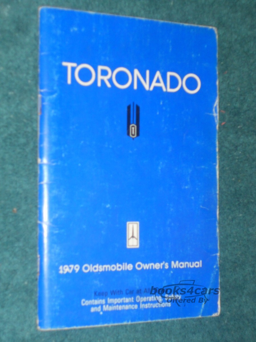 view cover of 1979 Toronado Owners Manual by Oldsmobile