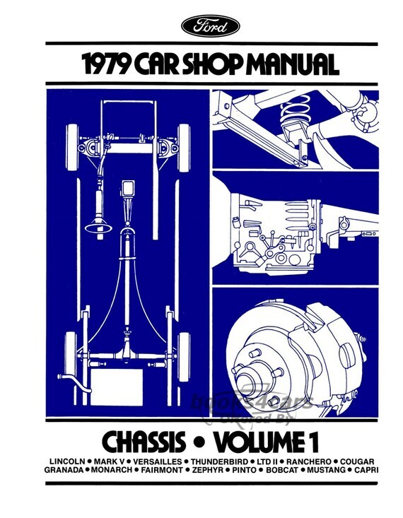 view cover of 1979 Chassis Shop manual (vol. 1) for all Ford, Lincoln & Mercury cars