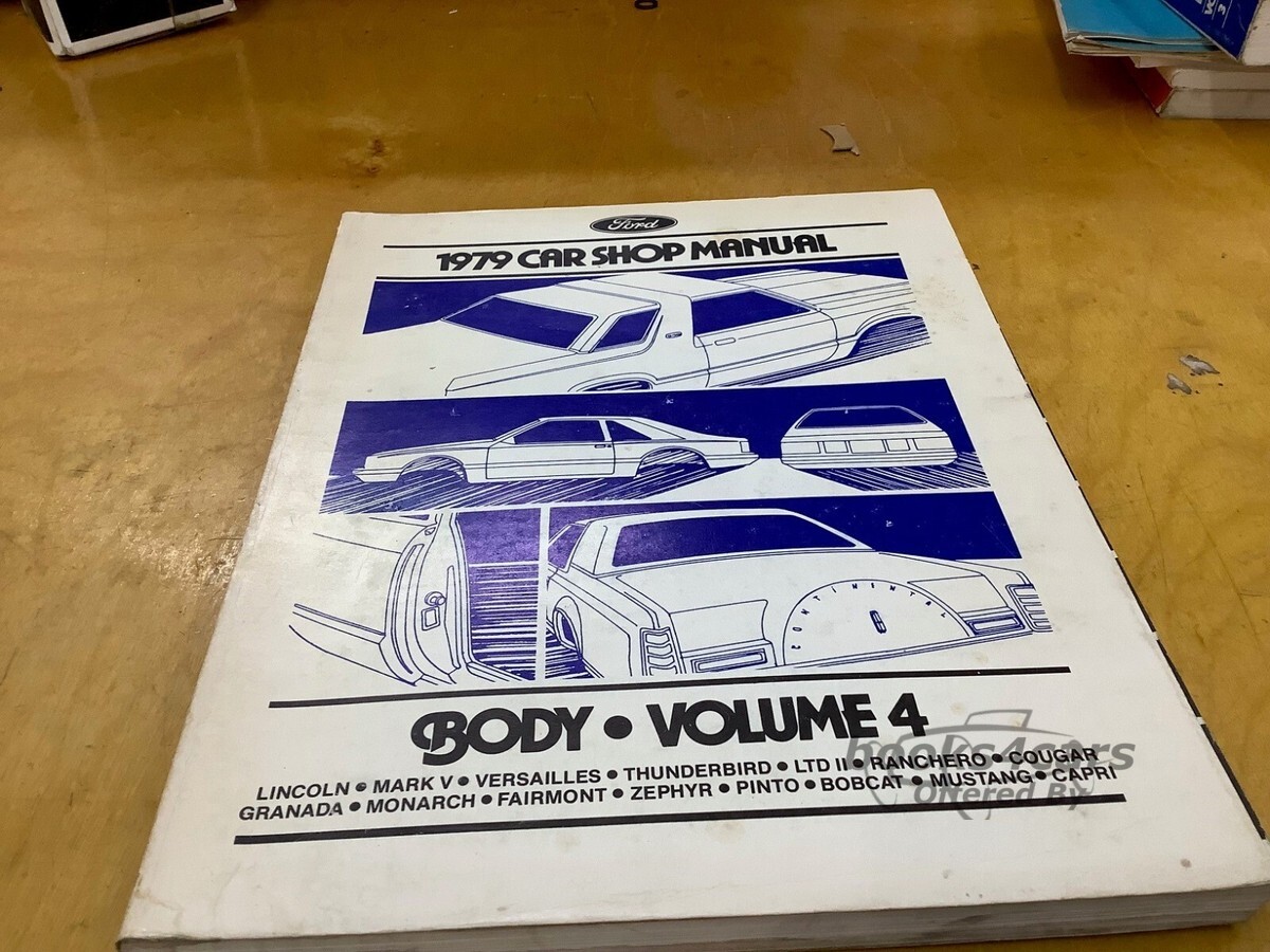 view cover of 1979 Car Shop Manual Body volume #4 by Ford Lincoln Mercury cars 1979