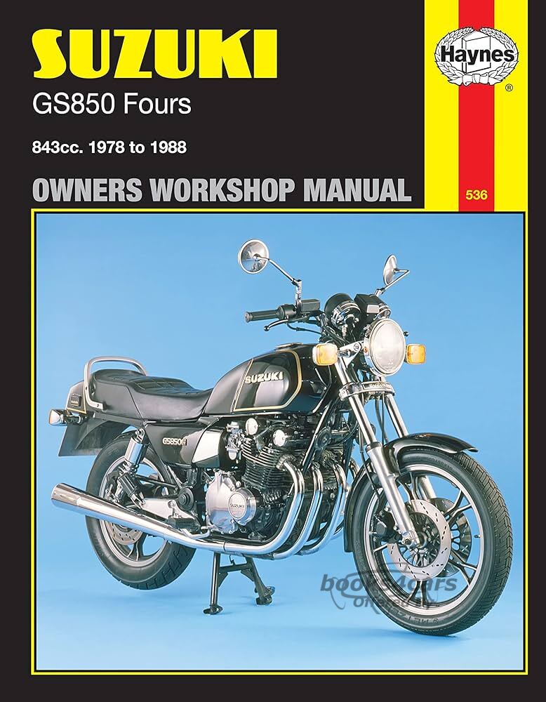 view cover of 1978-1988 GS850 Repair Manual by Haynes for Suzuki GS 850