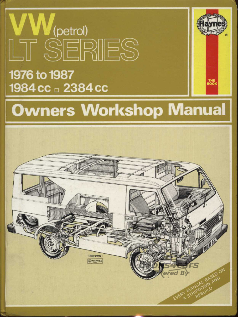 view cover of 1976-1987 VW Volkswagen LT Van Truck Petrol Haynes Shop Service Repair Manual