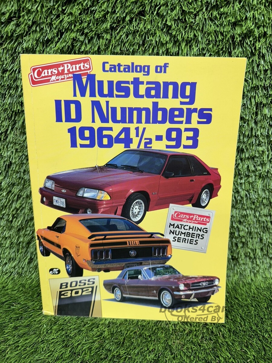 view cover of catalog of Ford Mustang ID numbers from 1964 to 1993 321 pages