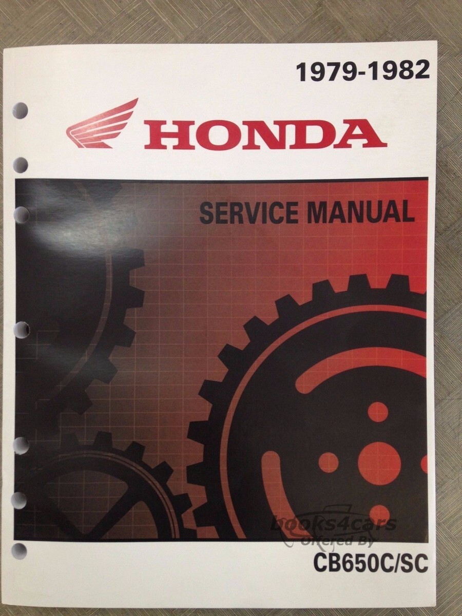 view cover of 1979-1982 CB650 CB650C shop Service repair Manual by Honda
