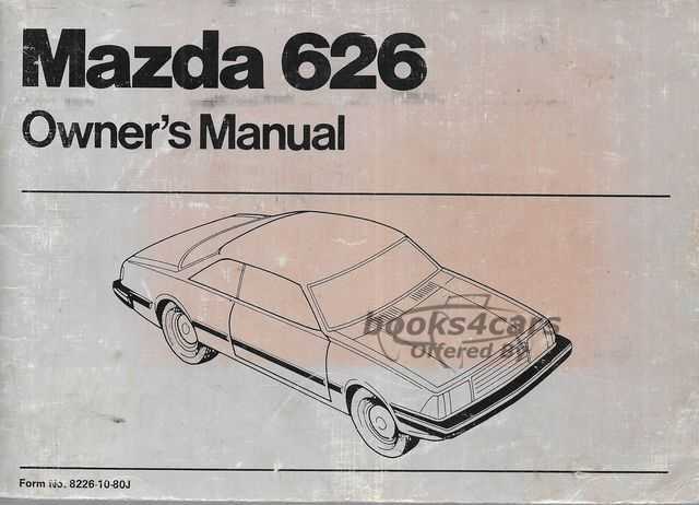 view cover of 1980 626 Owners manual by Mazda.