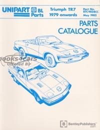 view cover of 1979-1981 TR7 Parts Manual, 420 pages.