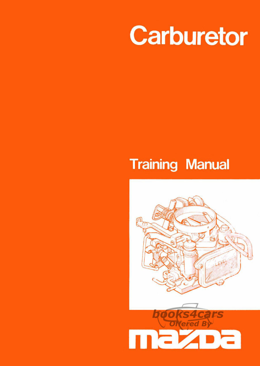 view cover of 1980 Carburetor Manual for 121/121L, 929L, 626, 323, GLC, E1300, B2000, B1800, B1600