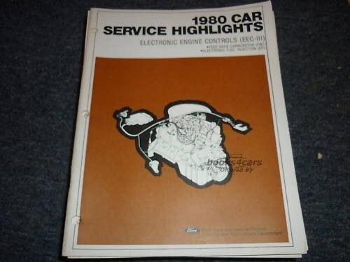 view cover of 1980 Car Service Highlights, Electronic Engine Controls (EEC-III) by Ford, Lincoln, & Mercury