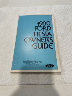view cover of 1980 Fiesta Owners Manual by Ford